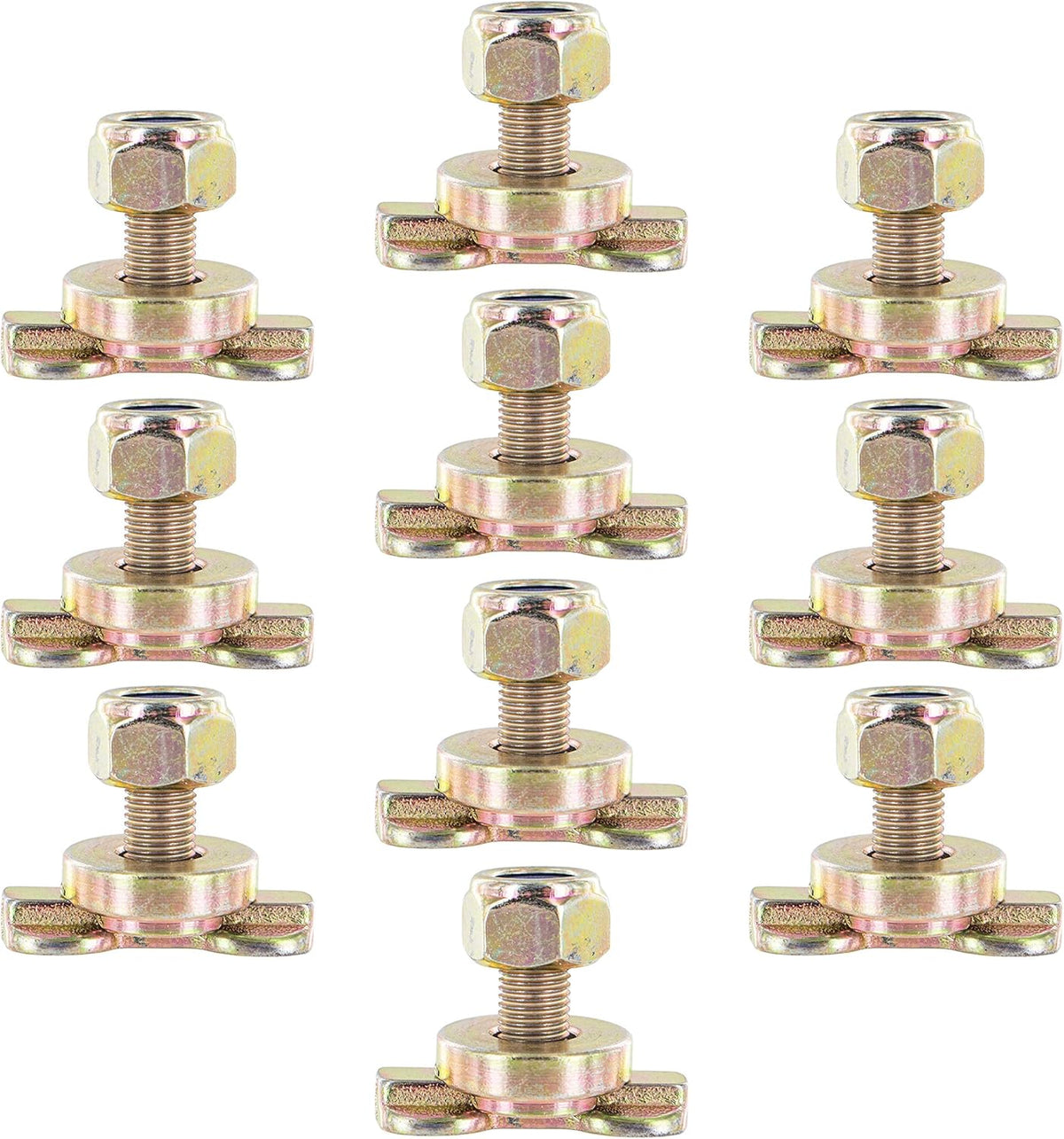 L Track Double Lug Threaded Stud Fitting, 10 Pack R959