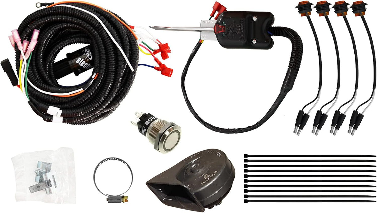 Universal ATV / UTV Turn Signal Kit with Column Turn Switch & Horn X598