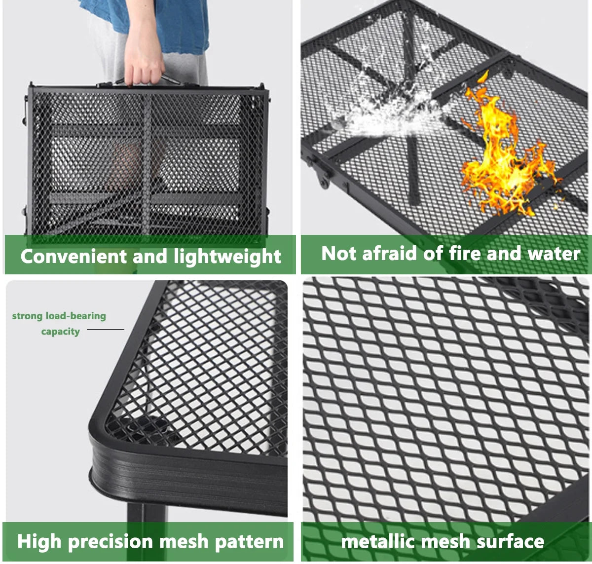 Folding Aluminum Grill Table N592486
