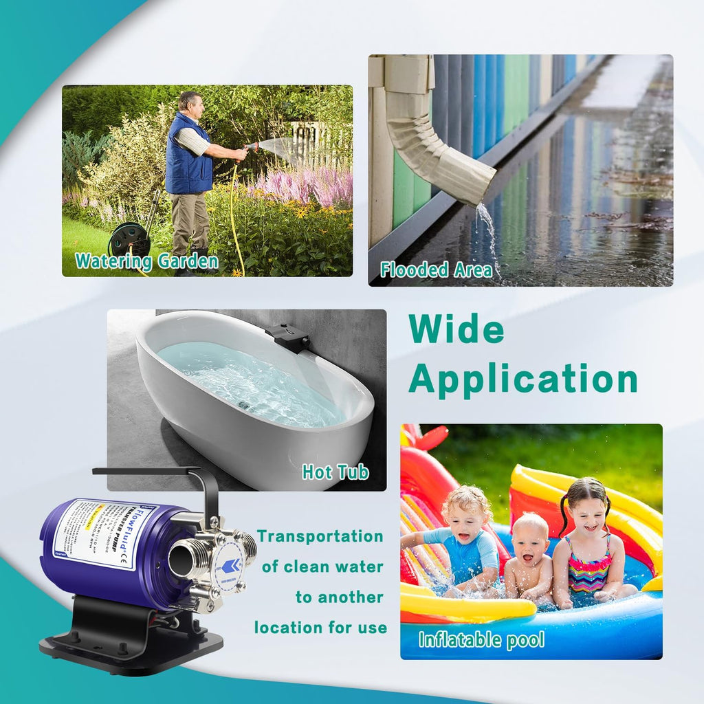 Portable Electric Self Priming Utility Pump 330 GPH Q226653