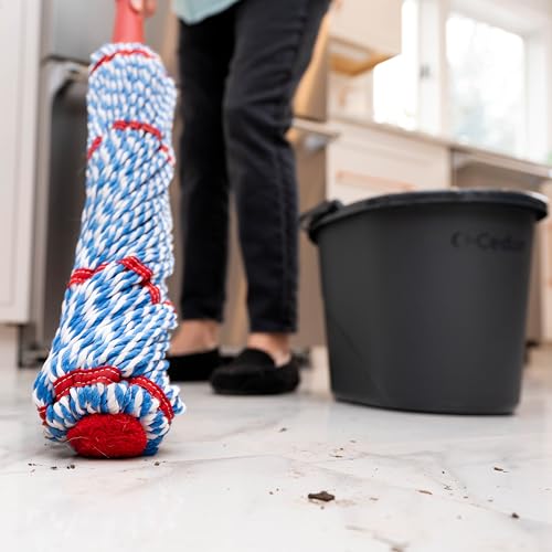 Microfiber Twist Mop with 2 Extra Refills, 18-Inch Mop Head V141063