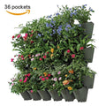 12 Pack 36 Pockets Self Watering Vertical Wall Hangers with Pots A4711