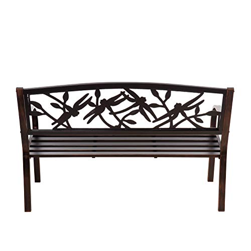 Cast Iron Metal Garden Bench R8285