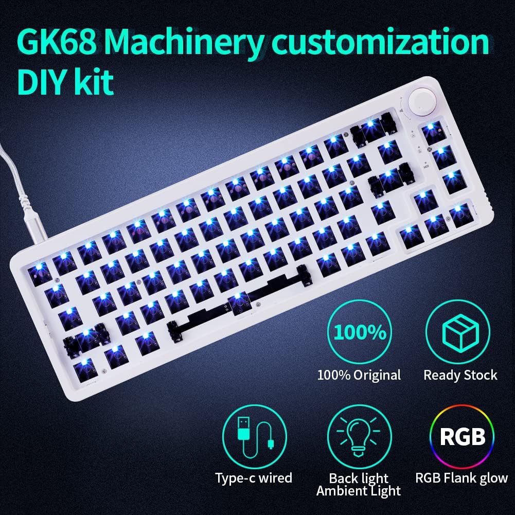 White Mechanical Keyboard Kit F535466