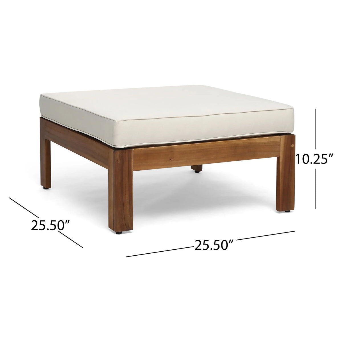 Teak 5 Piece Outdoor Fabric Acacia Wood Sofa Set Z788