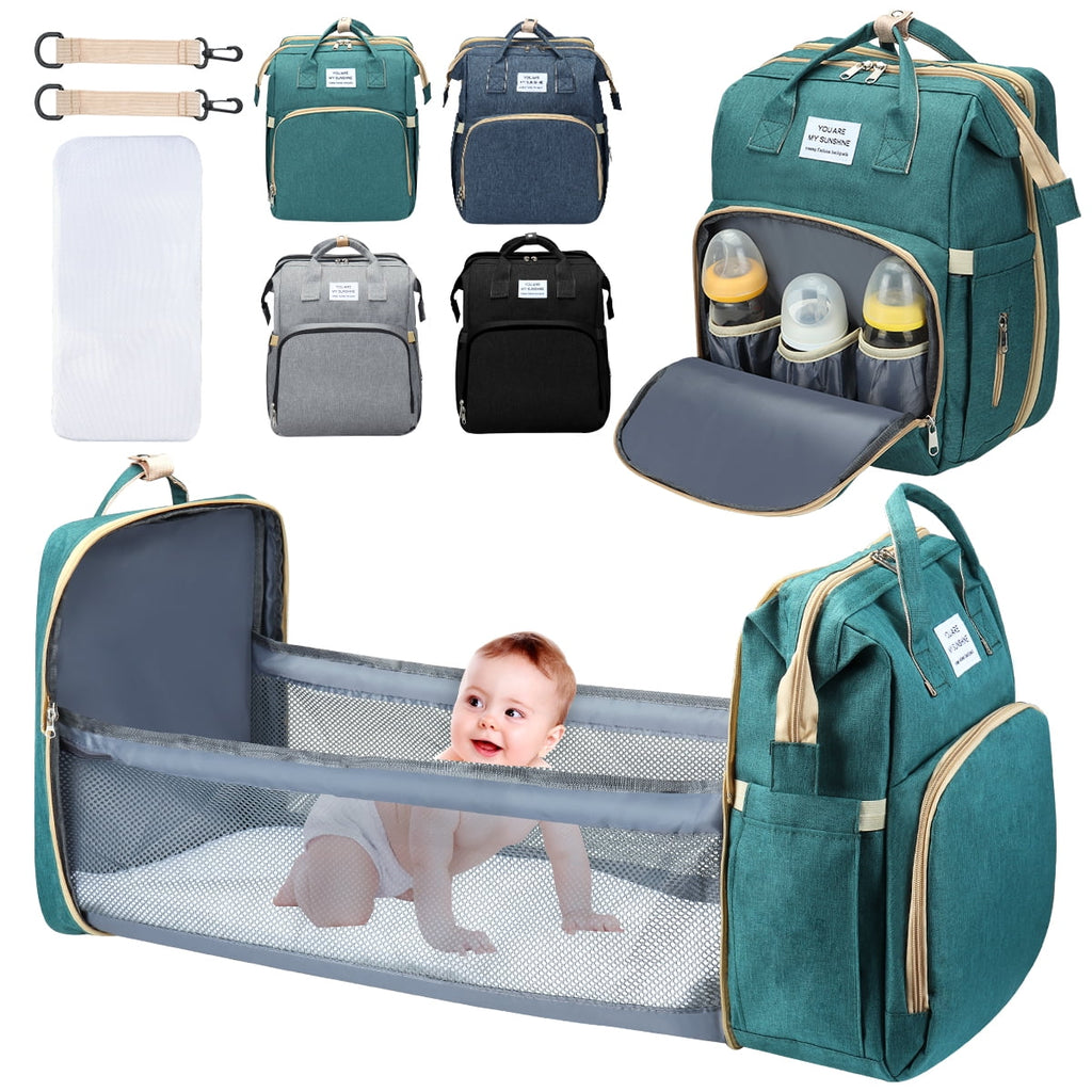 3 in 1 Waterproof Diaper Bag Backpack with Changing Pad B8825