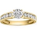 1 Ct Diamond Engagement Ring in 10k Yellow Gold D7337