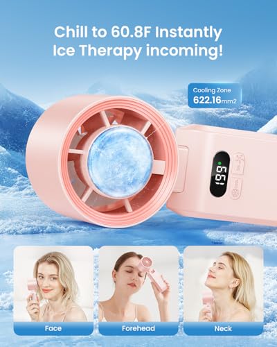 Handheld Portable Fan with Ice Cooler, 5500mAh Rechargeable, 20000 RPM C266194