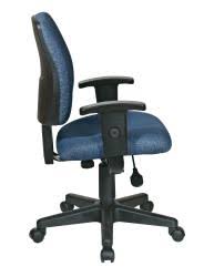 Grey Task Chair with Ratchet Back Height Adjustment and 2-Way Adjustable Arms O96736