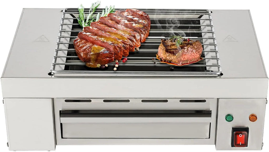 Commercial Electric Barbecue Grill Adjustable Temperature X528
