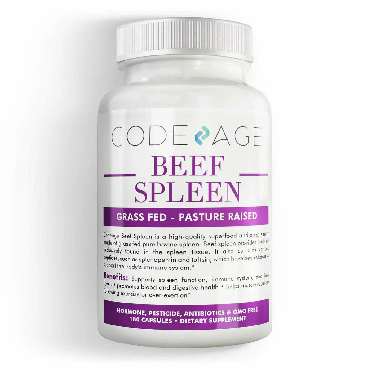 Beef Spleen 180 caps V207831