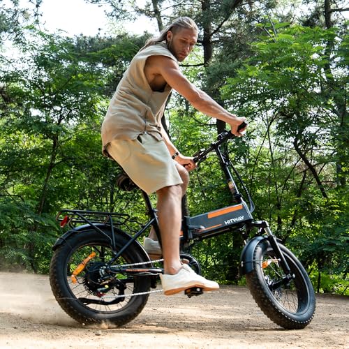 20" x4.0 Fat Tire Foldable Electric Bicycle with 750W Motor, 48V 12AH Removable Battery, 7 Gears G255414