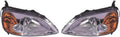 Honda Civic Headlight Assembly Pair Coupe F4984
