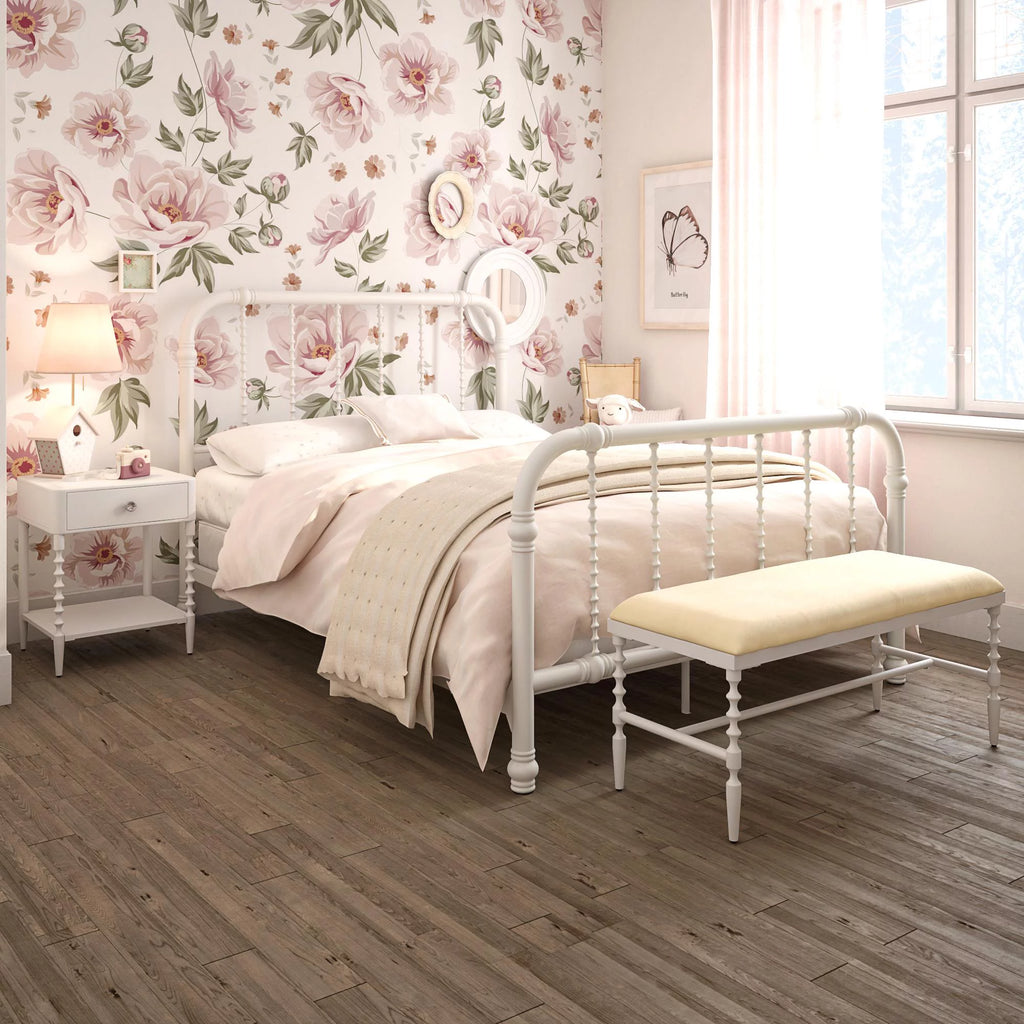 White Full Metal Bed Z758