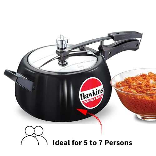 3 Litre Black Hard Anodised Pressure Cooker K115