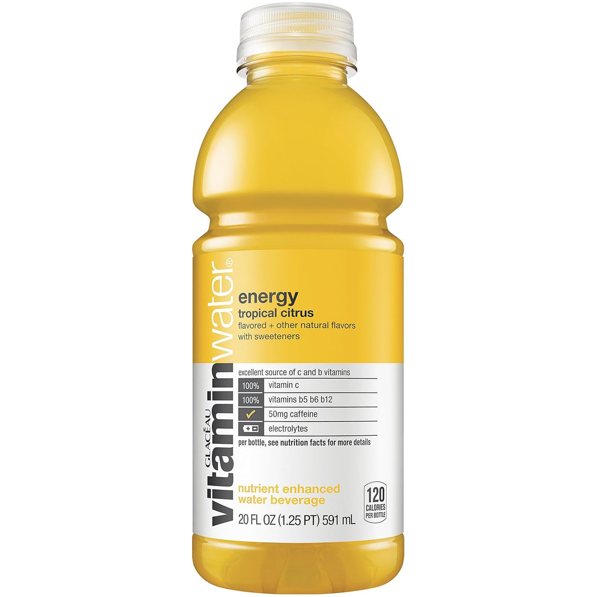 20 fl oz 24 Pack Tropical Citrus Electrolyte Enhanced Water G59055