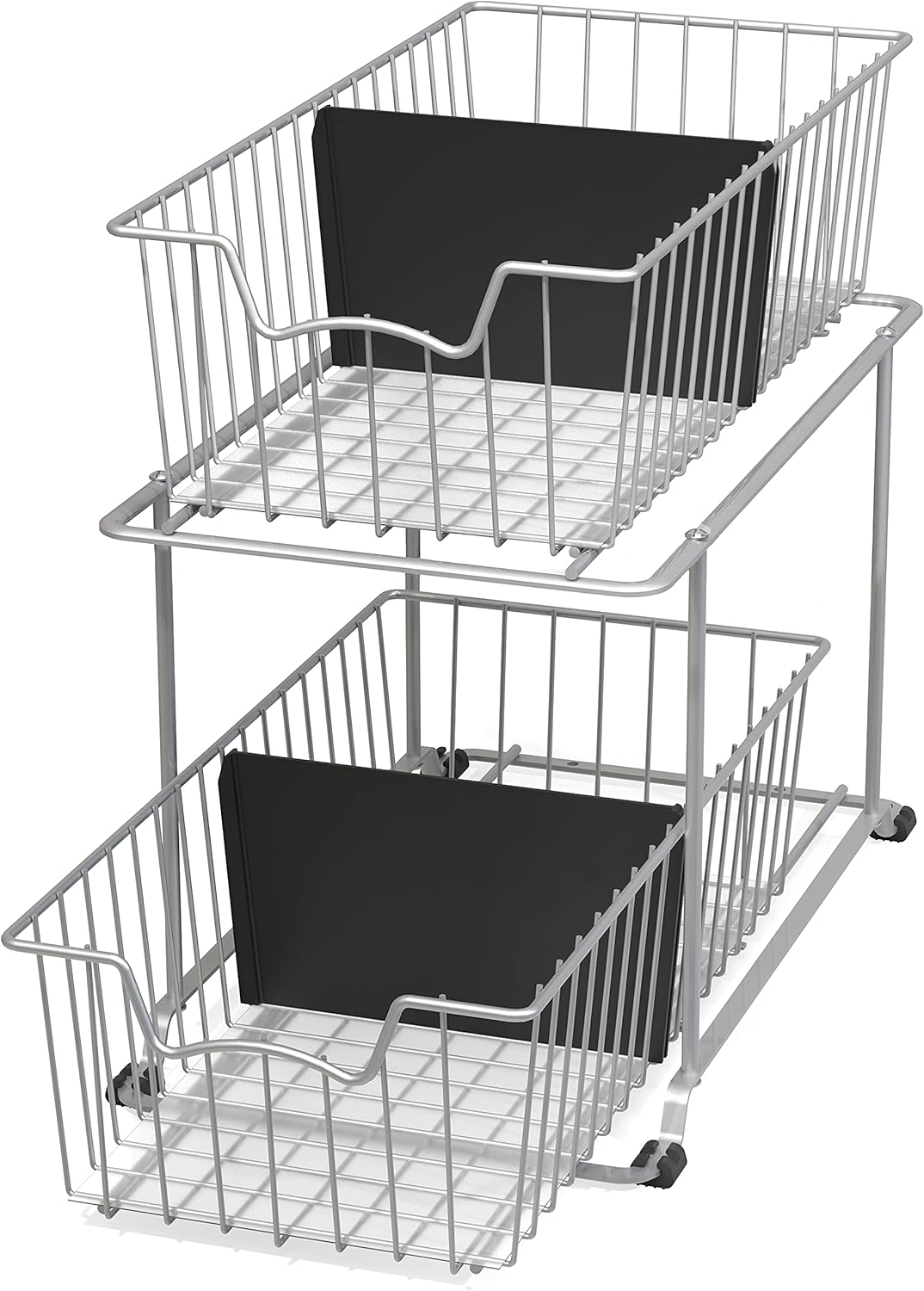 2 Tier Wire Basket Drawer Organizer E127