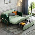 Green Velvet Convertible Sleeper Sofa R389769