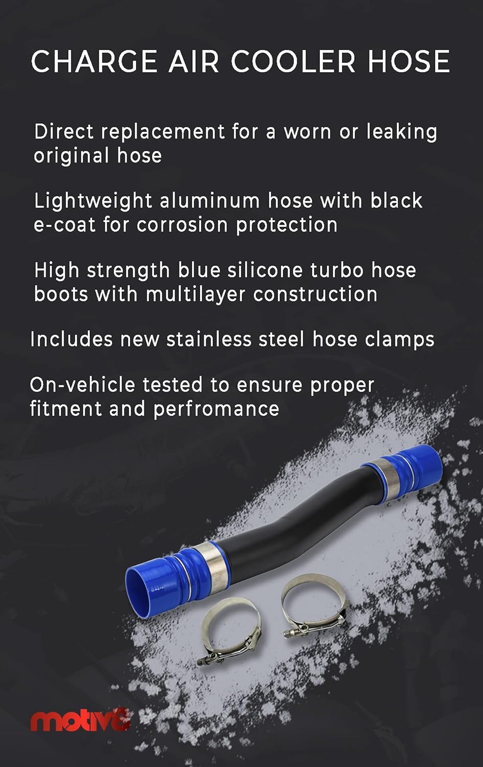 Charge Air Cooler Inlet Hose Compatible with Dodge RAM 2500 3500 4500 5500 P88491