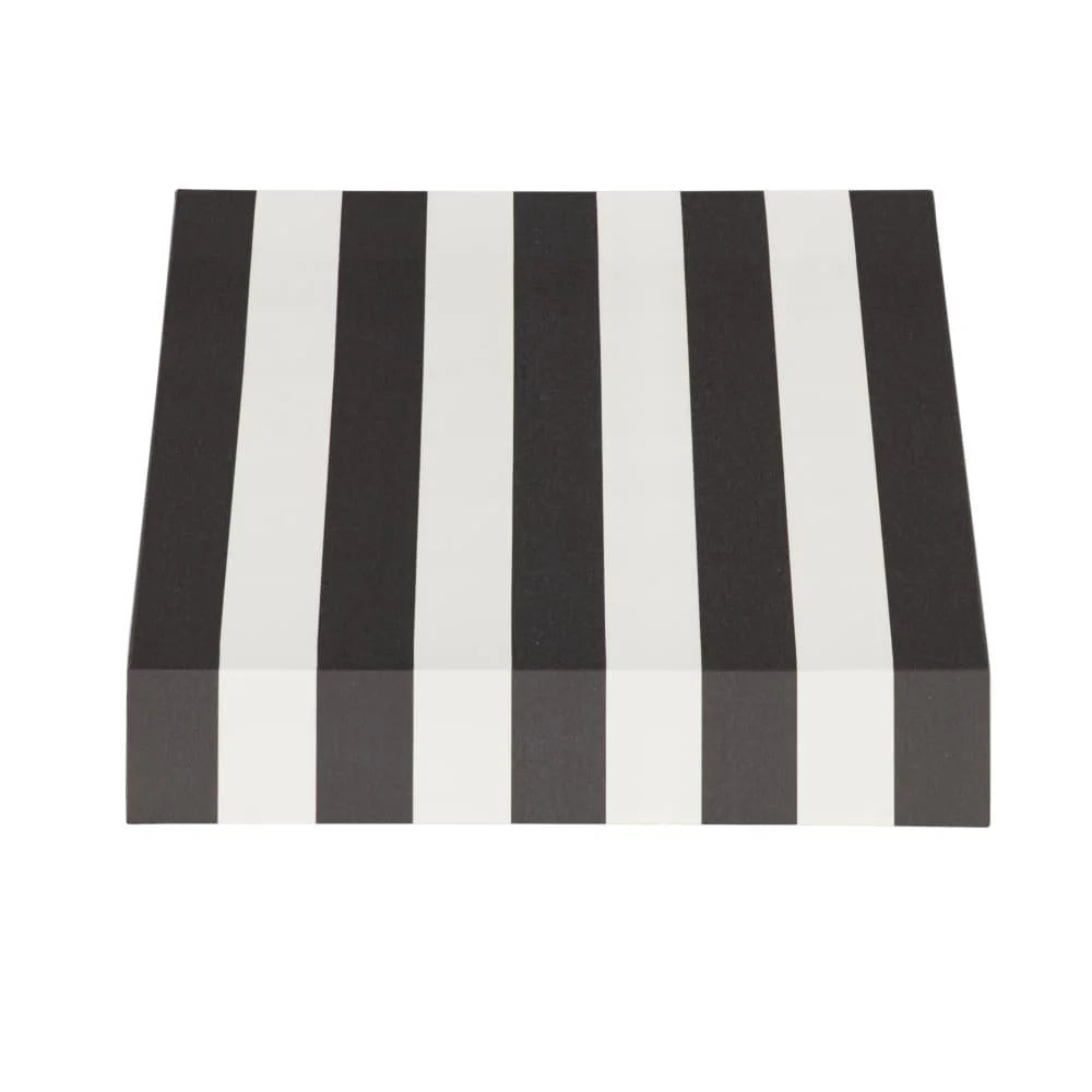 Black/White Stripe Acrylic Fixed Awning O3767