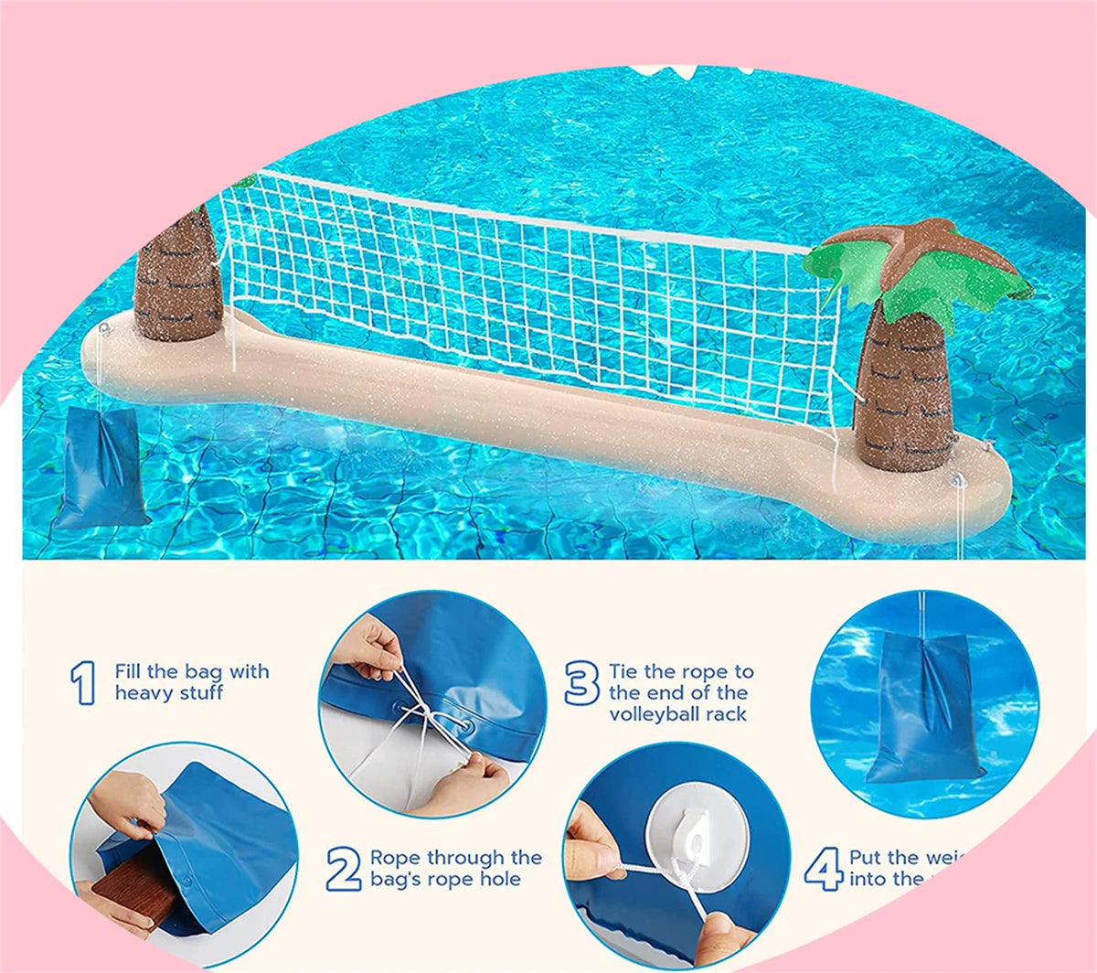 Inflatable Pool Volleyball Set G839534