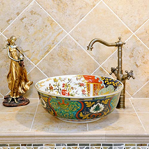 Ceramic Porcelain Round Vessel Sink Bowl L207
