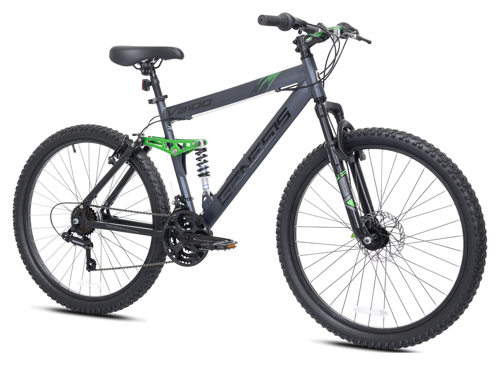 Slate Gray Dual Suspension Mountain Bike V36940