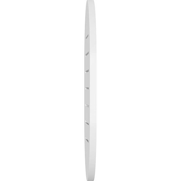 Vertical Round Ended Surface Mount PVC Gable Vent V9230