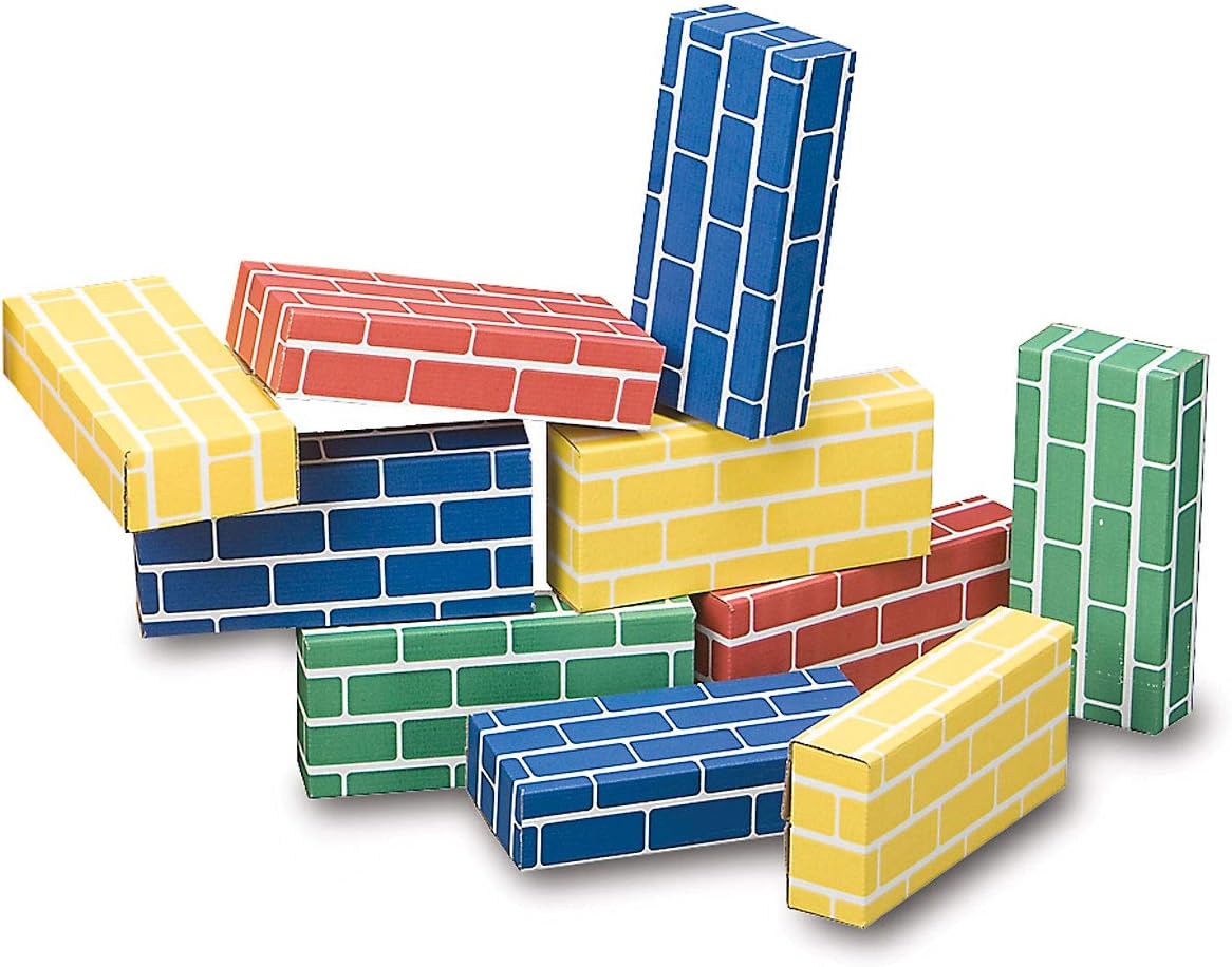Cardboard Building Bricks, Set of 24, Pack of 2 O2269