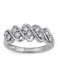 10K White Gold Diamond S-Link Band P344168