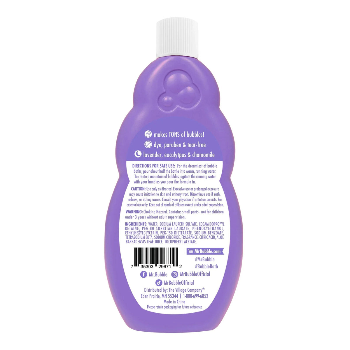 Calm & Sleep Bubble Bath with Lavender, Eucalyptus and Chamomile Scent O929981