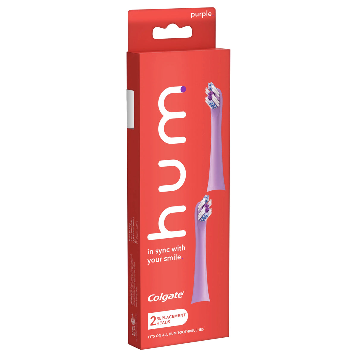 Purple Replacement Toothbrush Heads, 2 Pack T6026