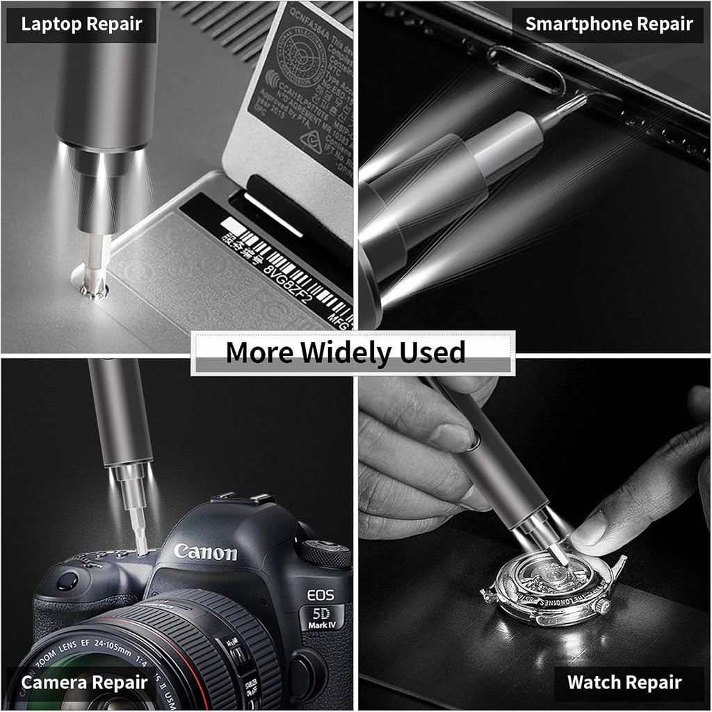 Mini Electric Screwdriver Set with 55 Precision Bits & LED Light X5938