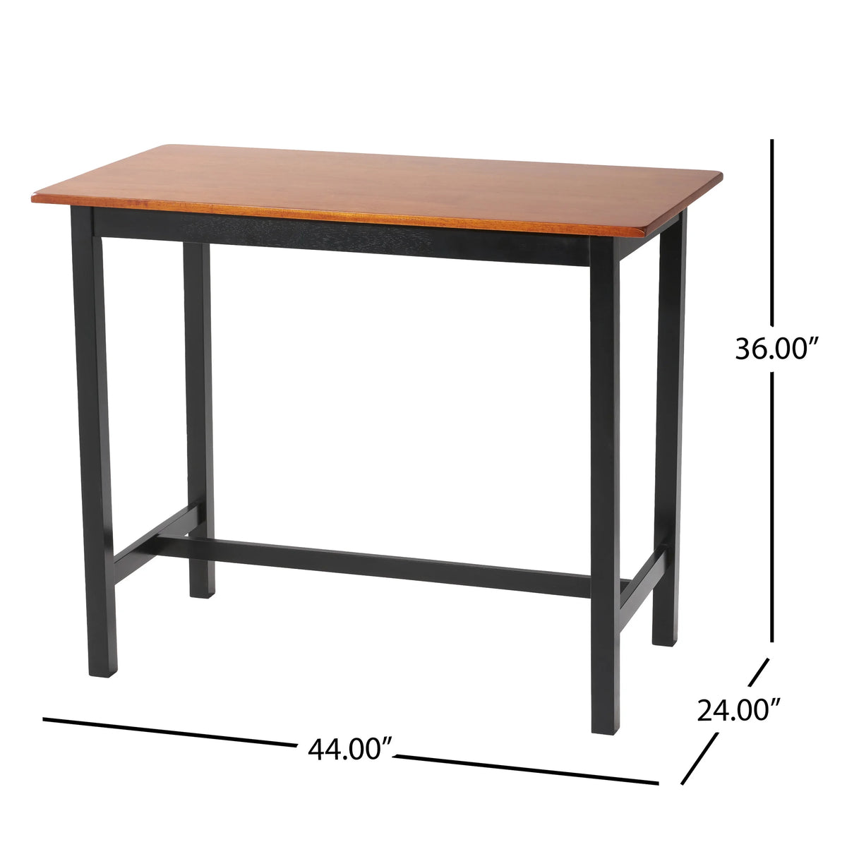 4 Piece Black Wood Dining Set Z699