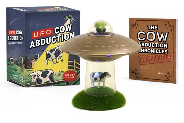 UFO Cow Abduction Beam Up Your Bovine Light and Sound Paperback B17410