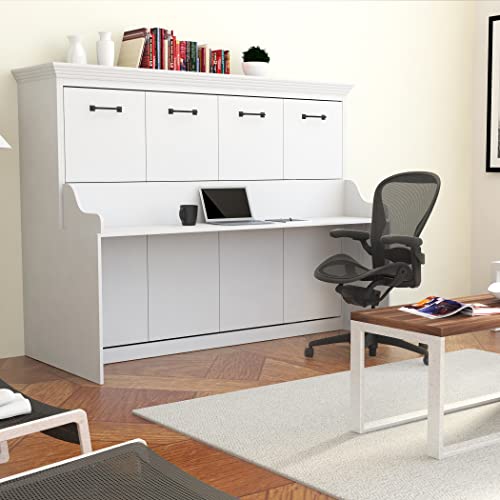Full Murphy Bed with Desk Engineered and Solid Wood N785370