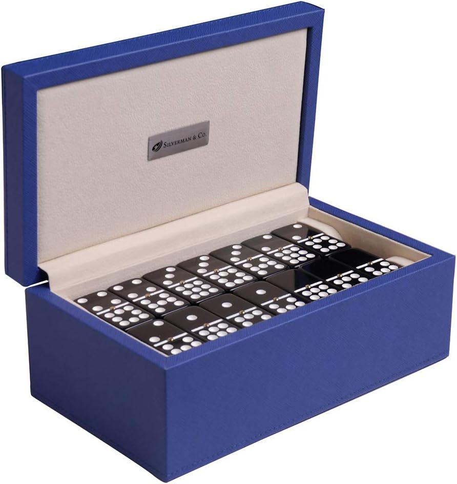 Black Double 9 Domino Set E545584