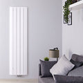 White Vertical Hot Water Radiator O60790