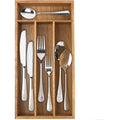 4 Slot Acacia Silverware Drawer Organizer U2505