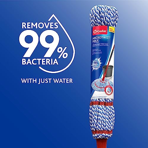 Microfiber Twist Mop with 2 Extra Refills, 18-Inch Mop Head V141063