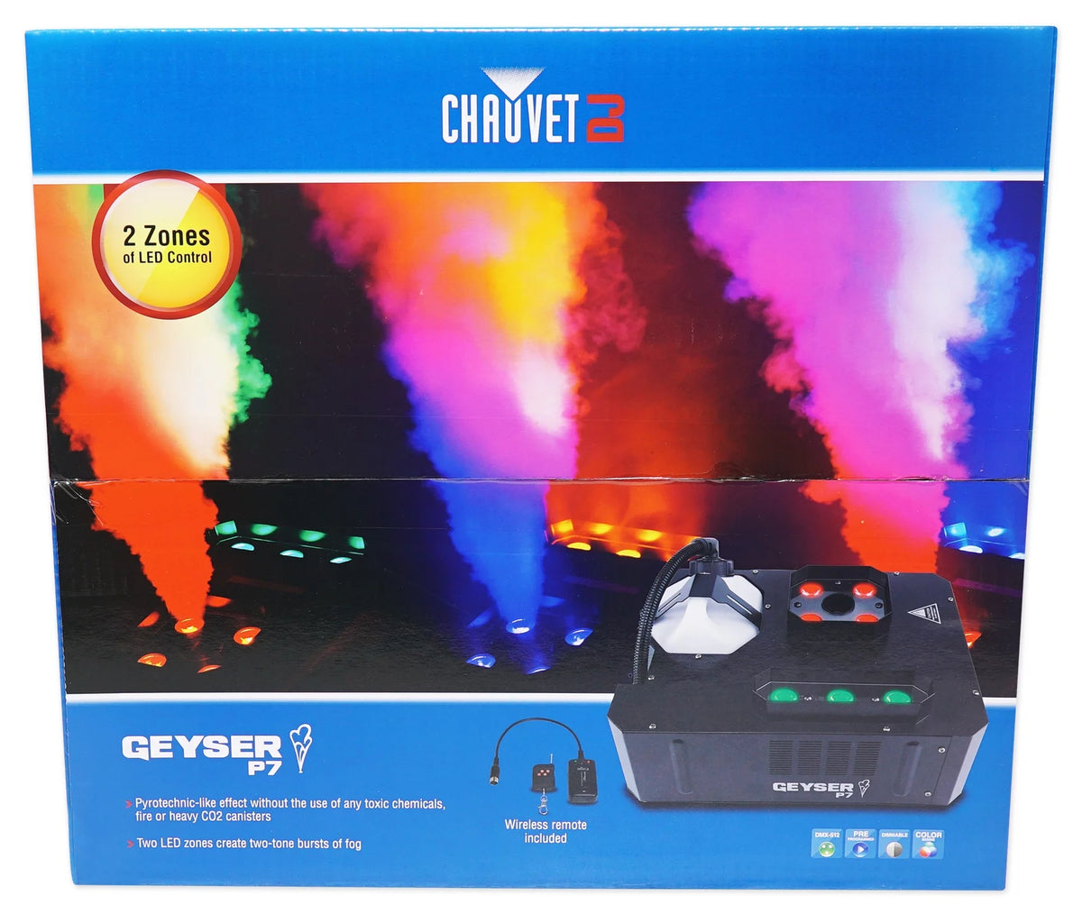 DMX Fog Machine with RGBA+UV LED Effects C46095