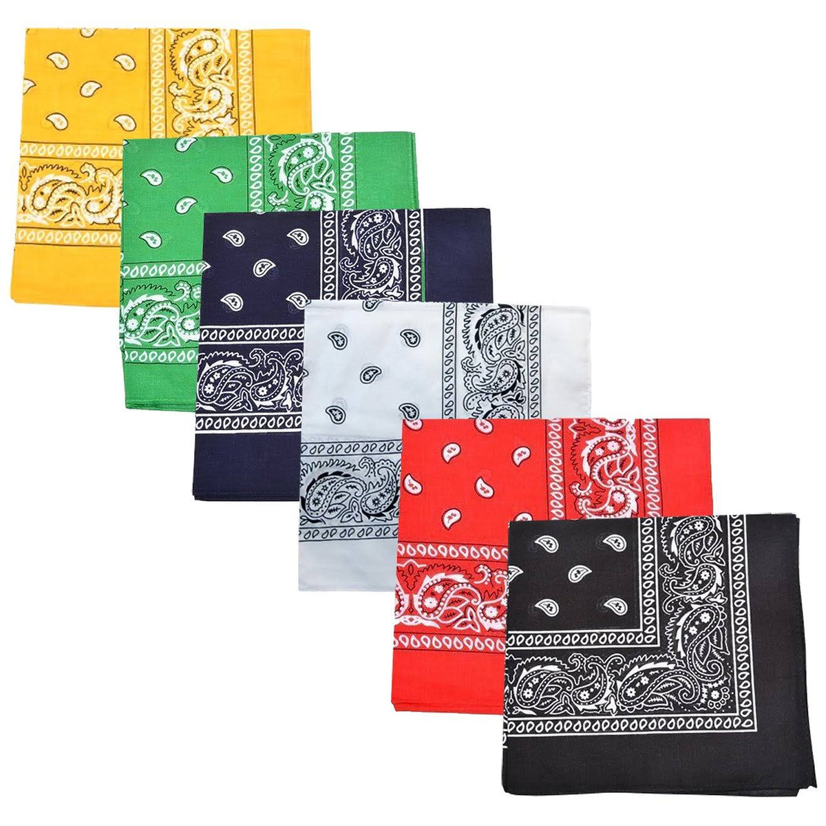 Orange 100% Polyester Bandanas - 72 Pack A375265