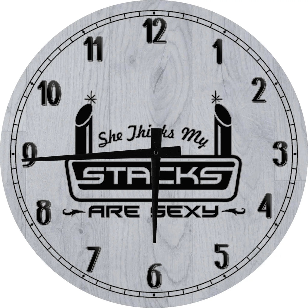 Round Wood Wall Clock 12 inch Y710898