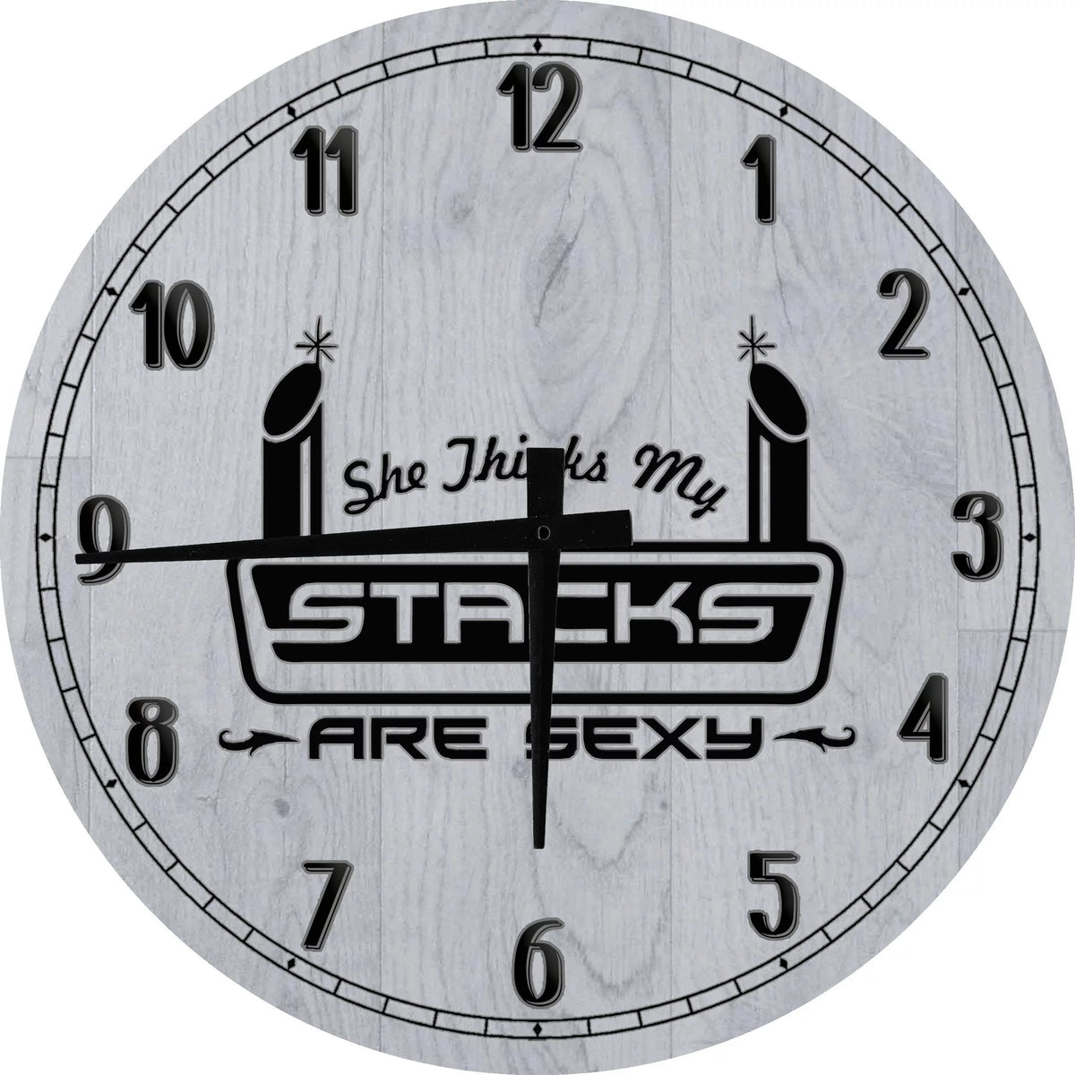 Round Wood Wall Clock 12 inch Y710898