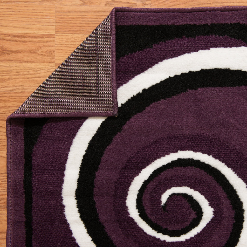 Plaza Gabriela Runner Rug, Geometric Pattern, Plum, 2'3 X 7'2" B155687
