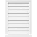 PVC Vertical Surface Mount Gable Vent with Brickmould X830