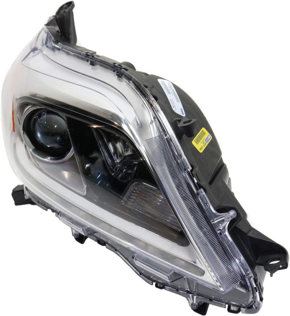Passenger Side Halogen Headlight for Toyota Sienna 2015-2019 XLE/Limited with LED Daytime Running Light J8951