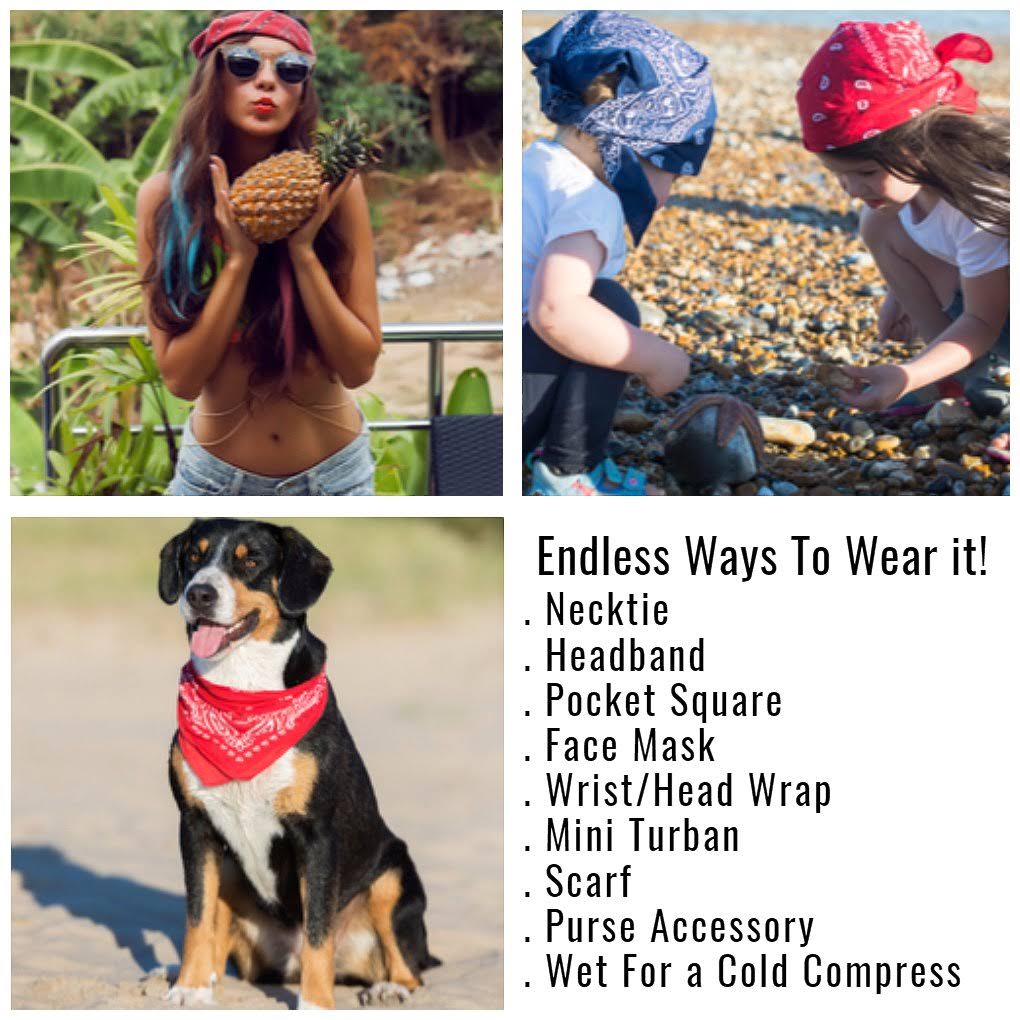 Orange 100% Polyester Bandanas - 72 Pack A375265