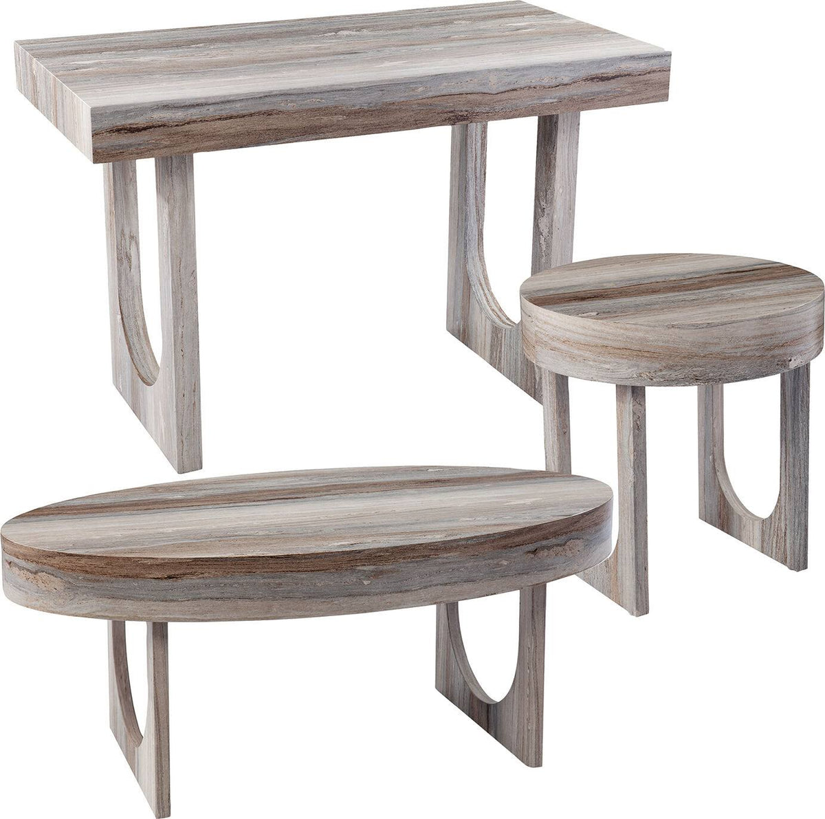 Light Brown Round End Table X24588