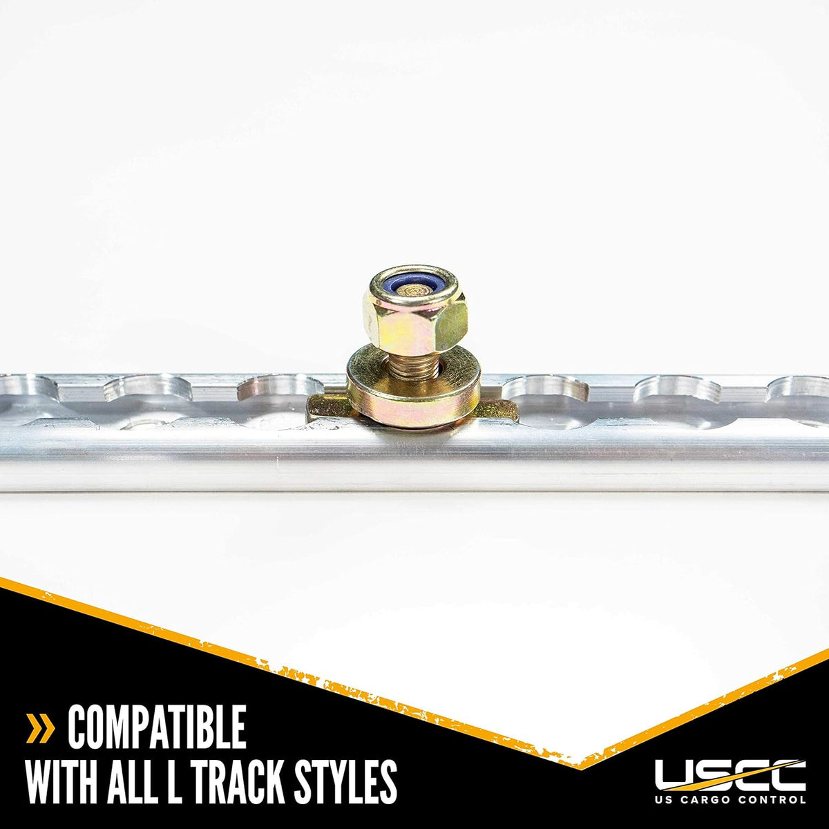 L Track Double Lug Threaded Stud Fitting, 10 Pack R959